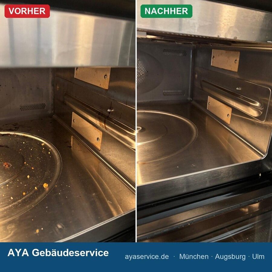 Vorher/Nachher: Backofen-Innenreinigung